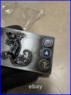 4 x 2 Heavy! Gecko Company Challenge Coin US Army Navy Marines RARE