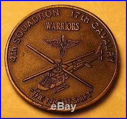 4th Squadron 17th Cavalry Armed Recon Desert Storm Army Navy Challenge Coin