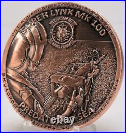 501 Squadron Royal Malaysian Navy Super Lynx MK 100 Helicopter Challenge Coin