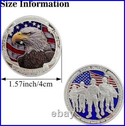 50 LOT US Military Veteran Bald Eagle Thank You Coin Army-Navy-USAF-USMC-USCG