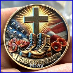 50 Pcs. US Military Veteran Challenge Coin Lest We Forget Army-Navy-USAF-USMC
