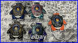 5 Blastoise Navy Chief CPO Challenge Coins