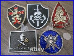 5 Navy Seal Team Six Challenge Coins NSW DEVGRU USN Seals Tier One Squads