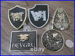 5 Navy Seal Team Six Challenge Coins NSW DEVGRU USN Seals Tier One Squads