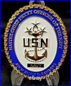 5th Master Chief Petty Officer of Navy MCPON Billy Sanders Navy Challenge Coin