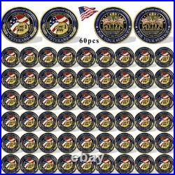 60Pcs U. S. Veterans Military Challenge Coins Lot Thank You for Your Service Coin