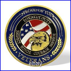 60Pcs U. S. Veterans Military Challenge Coins Lot Thank You for Your Service Coin