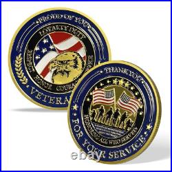 60Pcs U. S. Veterans Military Challenge Coins Lot Thank You for Your Service Coin