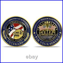 60Pcs U. S. Veterans Military Challenge Coins Lot Thank You for Your Service Coin