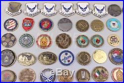 70 Challenge Coin LOT U. S. Military Army Navy USMC Marines Air Force Coast Guard
