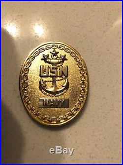 7th Master Chief Petty Officer of the Navy Duane Bushey USN MCPON challenge coin