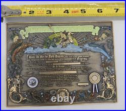 7x5Massive USN Challenge Coin Shellback Certificate Coin THE ORIGINAL
