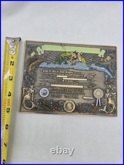 7x5Massive USN Challenge Coin Shellback Certificate Coin THE ORIGINAL