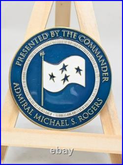 ADM Michael S Rogers US Cyber Command Challenge Coin Commander Presented By