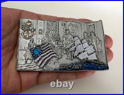 AMERICAN FLAG BETSY ROSS OLD GLORY 1776 USA CPO USN CHALLENGE COIN 4th of July