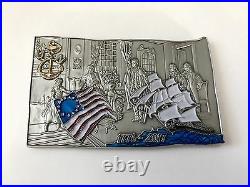 AMERICAN FLAG BETSY ROSS OLD GLORY 1776 USA CPO USN CHALLENGE COIN 4th of July