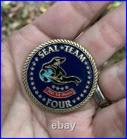 AUTHENTIC Navy Seal Team Four 4 Naval Special Warfare Coin non chief cpo MINT