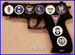 AUTHENTIC USN NAVY SEALS TEAMS GUN PISTOL COIN CPO CHIEF 086 out of 100 DEVGRU
