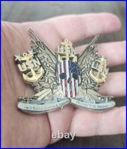 AUTHENTIC US NAVY USN VBSS VISIT BOARD SEARCH and SEIZURE WOW! CHALLENGE COIN