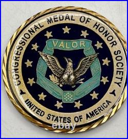 Above And Beyond The Call Of Duty MOH Challenge Coin Of Army, Navy/Marine/RARE