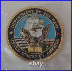 Admiral Rufus Johnston Navy Medal of Honor Challenge Coin Rare Limited #7 Issue
