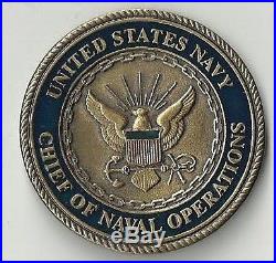Admiral Vern Clark Chief Naval Ops Navy Challenge Coin