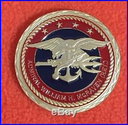 Admiral William McRaven SOCOM University of Texas Navy SEAL challenge coin RARE