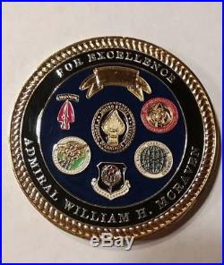 Admiral William McRaven Special Operations Command Navy Challenge Coin Genuine