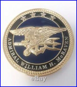Admiral William McRaven Special Operations Command Navy SEAL Challenge Coin REAL