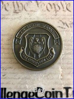 Air Rescue Service Pararescue Combat Rescue 1989 Air Force Challenge Coin