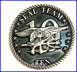 Amazing 2.5 Navy USN FCPO Challenge Coin Seal Team 10