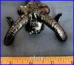 Amazing 3.5 Navy USN Chief CPO Pride Challenge Coin 3D Longhorn Skull Black
