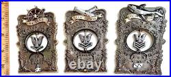 Amazing 3.5 Navy USN Petty Officer Pride 3pc Challenge Coin Set Uno Dos Tres