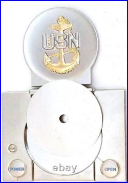 Amazing 3.5 USN Navy Chief Mess CPO Challenge Coin USS Makin Island (LHD 8) PS2