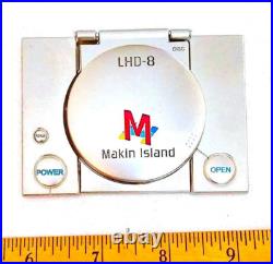 Amazing 3.5 USN Navy Chief Mess CPO Challenge Coin USS Makin Island (LHD 8) PS2