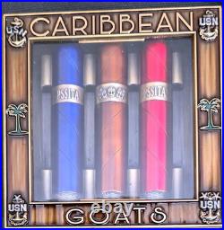 Amazing 3.5 USN Navy Chiefs Mess CPOA Challenge Coin Cigar Set Caribbean Goats
