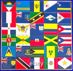 Amazing 3.5 USN Navy Chiefs Mess CPOA Challenge Coin Cigar Set Caribbean Goats