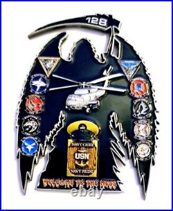 Amazing 3.5 USN Navy Chiefs Pride CPO Challenge Coin Class 128 Reaper