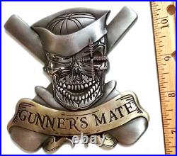Amazing 3.5 USN Navy GM Rating Pride Challenge Coin Gunners Mate