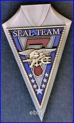 Amazing 3 Navy USN CPO Chiefs Mess Dark Trident Challenge Coin Seal Team 7