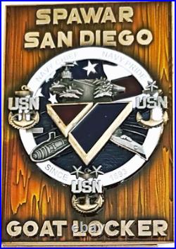 Amazing 3 Navy USN Chief CPO Pride Challenge Coin Chargebook Spawar