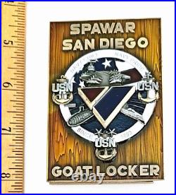 Amazing 3 Navy USN Chief CPO Pride Challenge Coin Chargebook Spawar