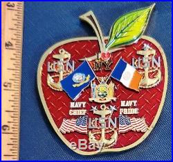 Amazing 3 Navy USN Chief's CPO Challenge Coin USS Comfort New York Big Apple