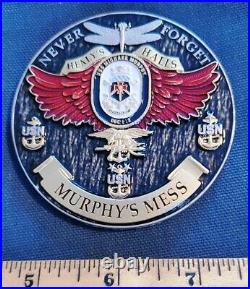 Amazing 3 Navy USN Chiefs CPOA Challenge Coin USS Michael Murphy (DDG-112) v9
