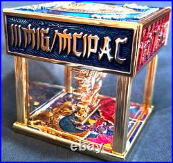 Amazing 3 Navy USN Chiefs Mess CPOA Challenge Coin Hatbox USMC MEF MAW