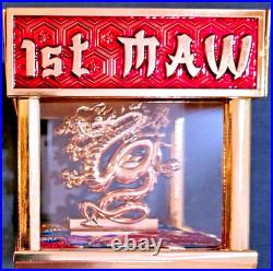 Amazing 3 Navy USN Chiefs Mess CPOA Challenge Coin Hatbox USMC MEF MAW