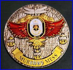 Amazing 3 Navy USN Chiefs Mess CPO Challenge Coin USS Michael Murphy (DDG 112)