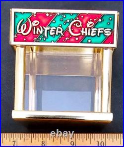 Amazing 3 Navy USN Chiefs Pride CPO Challenge Coin Hatbox WINTER CHIEFS