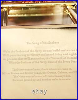 Amazing 3 Navy USN Rating Pride Challenge Coin SEABEES Hatbox Hat Box