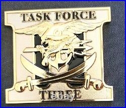 Amazing 3 Navy USN SEAL Teams Challenge Coin Task Force III